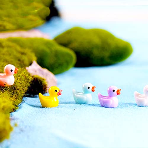 Neec 110 Pcs Mini Resin Duck，Miniature Figures Fairy Garden Ducks Tiny Ducks For Home Prank Game Dollhouse Ornament Handmade School Project Accessories #TOP1