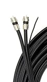 THE CIMPLE CO 50 Feet, White - Dual RG6 Coaxial Cable with 18 AWG Copper Ground Wire - Twin Siamese Coax - Use with Satellite, Cable TV, and HD Antennas - (15 Meter)