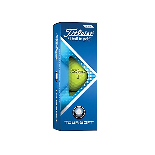 Titleist-Tour-Soft-Bolas-DE-Golf-Adultos-Unisex-Amarillo-Talla-unica
