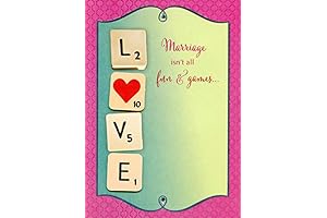 3D Giant Scrabble Tiles Wedding Anniversary Card