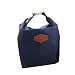 Produktbild Rosennie Mode Tote Portable Isolierte Lunch Tasche Kühltasche wasserdichte Aufbewahrungsbox Lunchbag Werkzeug Tasche Lebensmitteltransport Lunch-Boxen Resistent Matte Camping Picknick Bag (Marine)