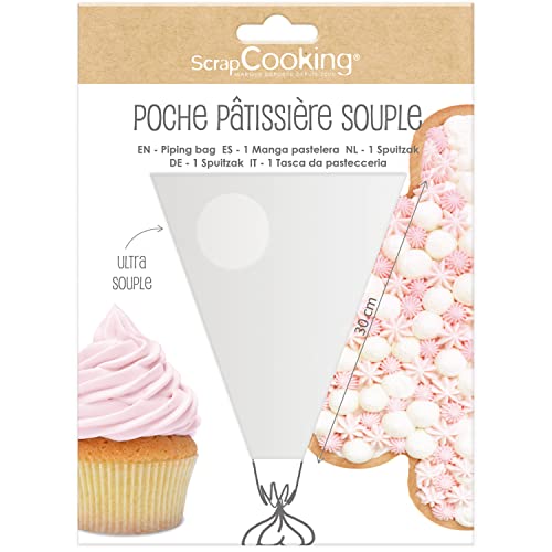 SCRAP COOKING ScrapCooking 5194 Reusable Pastry Piping Bag 30 cm Professional Pocket Washable and Durable Decoration for Cakes, Biscuits and Desserts