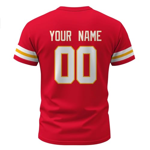 Image of ANTKING T-Shirt Custom Name Number Crewneck Short Sleeve for Men Youth Gifts