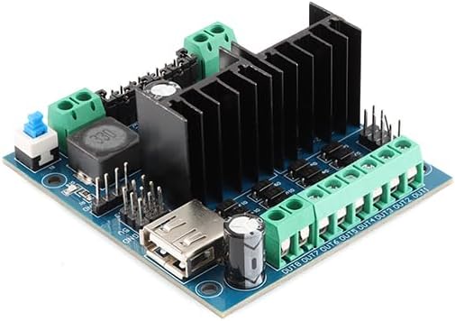 L298N Motor Driver Module 5–46V 2A Continuous 1–20kHz PWM 4-Channel DC Motor Controller for Robotics Arduino STM32