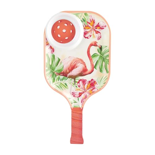 UPware Flamingo Melamine Chip and Dip Snack Tray, Tropical Floral