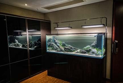 ★オシャレな水槽台（ＬＥＤ照明＆ライトスタンド＆メンテナンスプレート付き） ☆オシャレな水槽台（LED照明＆ライトスタンド＆メンテナンス
