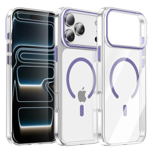 TPU�N���A�}�O�l�b�g���d�b�P�[�X iPhone 17 16 15 14 13 Pro Max 17 Air 16 15 14 Plus ���C�����X�[�d�ی�J�o�[ �p�[�v�� iPhone 17 Pro Max�p