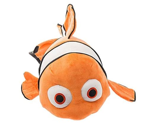 Image of HUG 'n' FEEL SOFT TOYS - Orange Clown Fish 25cm Plush Toy | Nemo Style Soft Toy for Kids, Girls & Boys | Ultra Soft, Huggable, Cuddly Stuffed Animal | Birthday & Gift for Valentine's Day