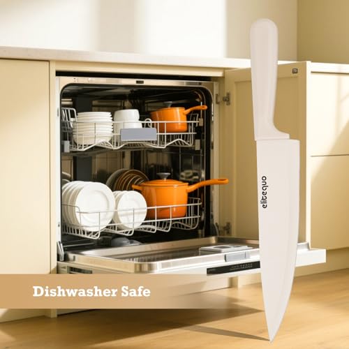 8 Piece Kitchen Knife Block Set with Sharpener,Dishwasher Safe,German Stainless Steel with Ergonomic Handle Anti-slip Handle - Image 6