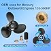 FYMP OEM Upgrade 14.25 x 21 mercruiser Prop Aluminum Boat Propeller for Mercury/Mariner Outboard Motos 135-300HP, Reference Parts No.48-832832A45,15 Spline Tooth,RH