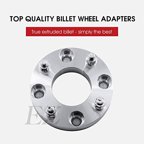 ezaccessory 2 Wheel Adapters 4x100 to 4x4.25 | 4x100 to 4x108 | 1" Thick | Fits 4 Lug Acura Integra Chevy Cobalt Honda Civic Scion Hub & Mount Wheels from 4 Lug Acura CL TL Nissan Altima 240SX