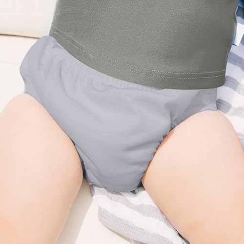 Image of green sprouts Reusable Snap Swim Diapers Gray 3T