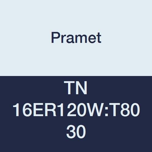 TN 16ER120W:T8030 Carbide Multi-Material (P30,M25,K30) Indexable External Threading Insert, Whitworth 55 Degree, TPI 12, 3" Cutting Edges, PVD, Use SER/L Tool Holder, Gold (Pack of 5)