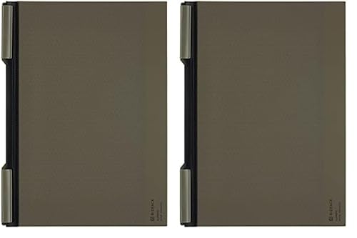 �R�N��(KOKUYO) �N���b�v�m�[�g BIZRACK A4 �I���[�u�O���[�� �m-BRCN202DG (× 2)