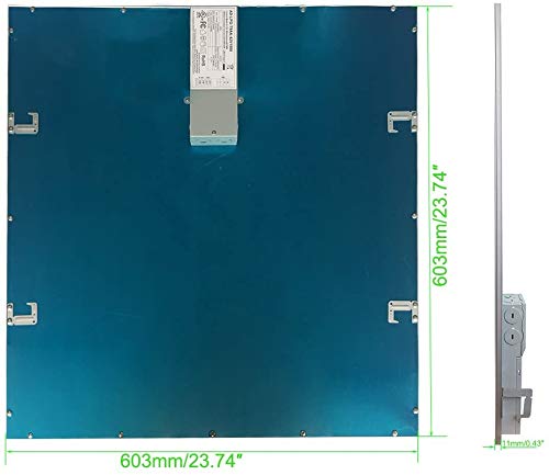 2X2 Ft Recessed Led Panel Light Drop Ceiling White Frame 40W 4000K Dimmable Office Lighting- 6Pack #TOP2