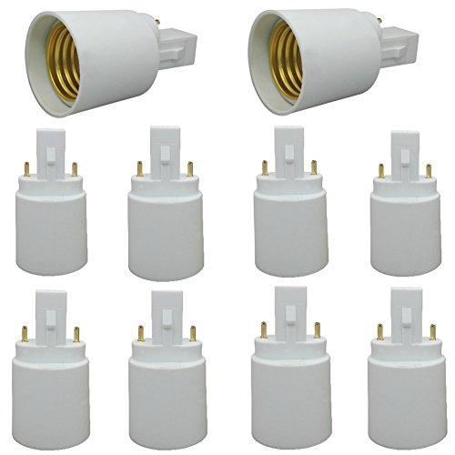 G23 to E27 Socket Adapter 10-Pack