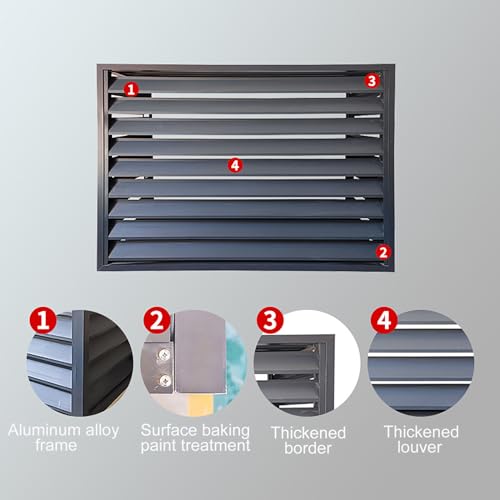Clôture climatiseur aluminium pour terrasse et jardin moderne en ville
