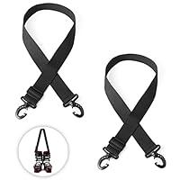 AIEX 2 Stück Ski Tragegurt mit 360 Grad Schnalle, Verstellbar Gurt Skischuh Ski Schultergurt Tragegurt zum Tragen von Skizubehör für Erwachsene Jugendliche Winter Outdoor Aktivitäten