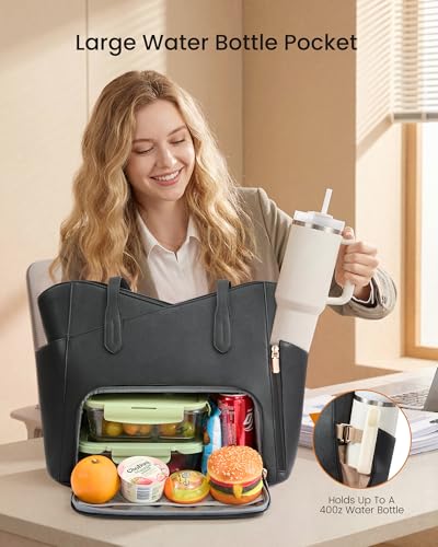 LOVEVOOK 2-in-1 Tote with Lunch Compartment