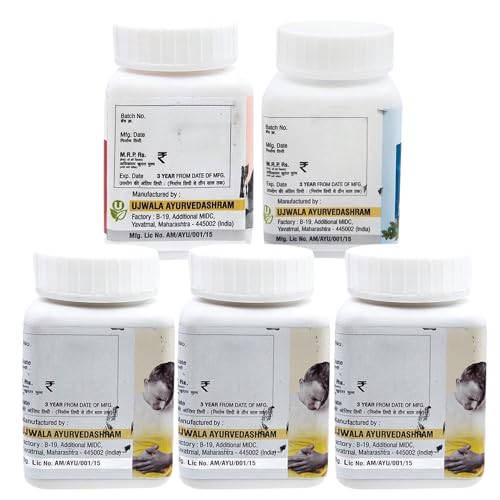 Image of Ujwala Ayurvedashram Pymol + Livcon Capsule and Manulex Churna(pack of 3) Complete KIT for Piles and support | Fissure, Fistula, Inflammation & Rectum