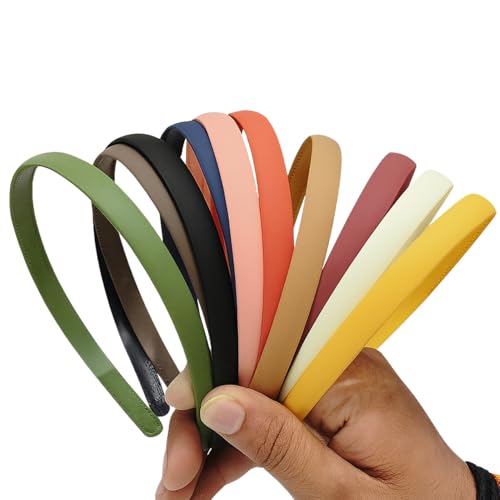 Image of ANNA CREATIONS 12 Pcs Plastic Headbands with Teeth Durable, Lightweight Sports Hair Bands for Women, Girls, Teens & Kids Non-Slip Hair Accessories (Matte Finish-1.2 cm)