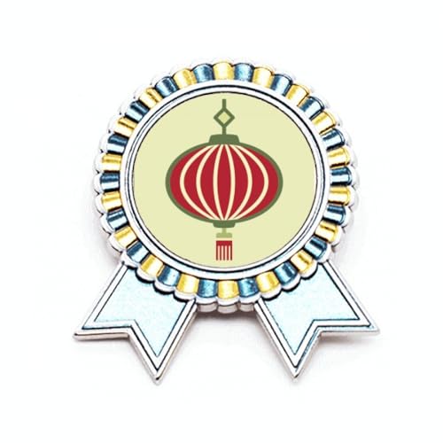 Broche en porcelaine inspiration art déco M en métal cadeau femme