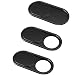 MamaWin Black Metal Webcam Cover 0.03in Ultra Thin (3 Pack), iRush Web Camera Cover for Laptop, Desktop, PC, Macboook Pro, iMac, Mac Mini, Computer, Smartphone, Protect Your Privacy and Securtiy