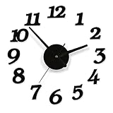  Decorazione Murale Orologio da parete moderno in legno di dinosauro antico per la decorazione della parete dell\'ufficio domestico, soggiorno, arredamento del bagno, orologio da appendere all\'ago (colo