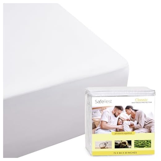 LUNA Queen Size Premium Hypoallergenic Waterproof Mattress Protector - Made in The USA - Vinyl Free