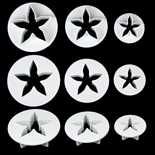 Image of Jamboree 47 Piece Fondant Cake Cookie Plunger Cutter Sugarcraft Flower Leaf Butterfly Heart Shape Decorating Mold DIY Tools