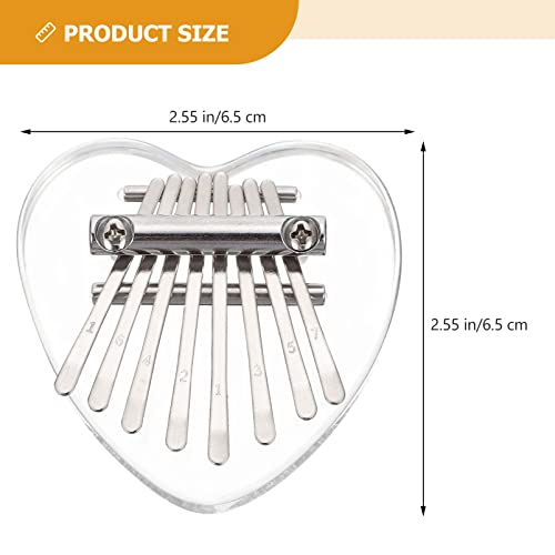 BIENKA Acrylique Kalimba Pouce Piano Clair Doigt Piano 8 Tons Kalimba Piano Mini Coeur Pouce Piano Mélomane Cadeau for… - Les Beatles, Paul McCartney, John Lennon, RIngo Starr, George Harrison BIENKA Acrylique Kalimba Pouce Piano Clair Doigt Piano 8 Tons Kalimba Piano Mini Coeur Pouce Piano Mélomane Cadeau for… – Image 7