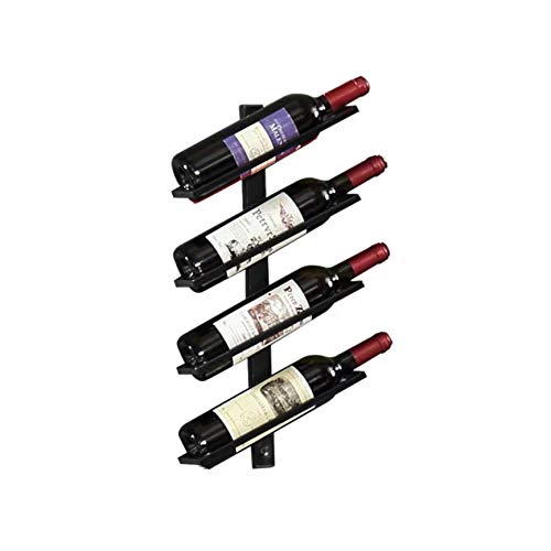 Botellero para vinos de pared vintage retro para restaurantes, bares, mobiliario diario del hogar, etc. Hold 4 bottles