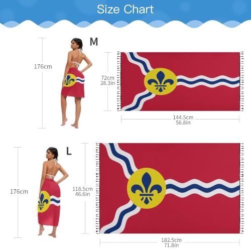 Pareo transpirable para traje de baño con protección solar UV de mujer 6