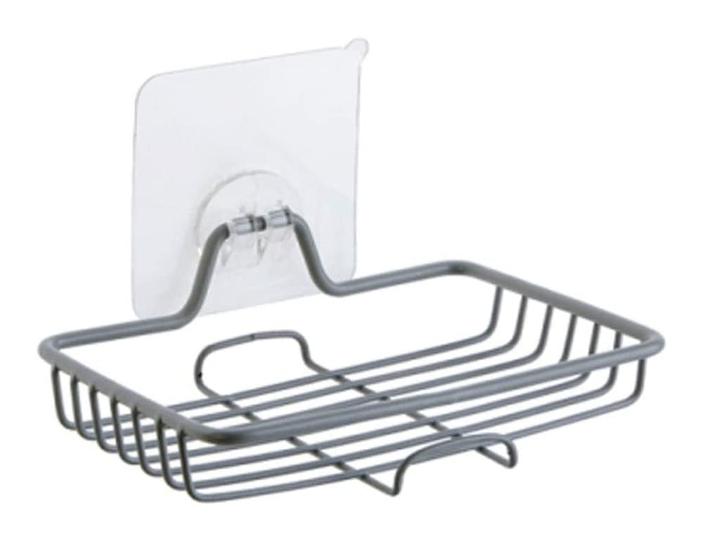 Jabonera de Viaje, jabonera de Metal montada en la Pared con Gancho, jabonera de Drenaje para baño, jabonera autoadhesiva Fuerte, jabonera para baño