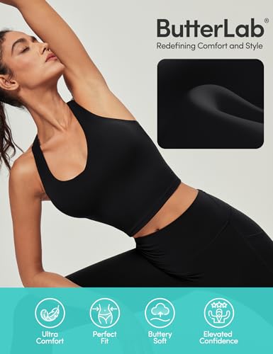 IUGA Buttery Adjustable Workout Tank Tops Woman with Built in Bra Y Back Longline Sports Bra Athletic V-Neck Crop Tops4