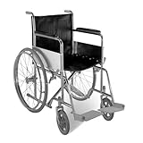 Portable Wheelchair, Lightweight Foldable Sports Wheelchair, Self-propelled Manual Chair with Anti-Tipper, Trolleys for Adults, Compact (Daily, 16.5in)