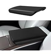 BASENOR Tesla Model S Model X Center Console Cover TPE Armrest Cover Non-Slip Protector Armrest 2...