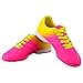 Vizari Kids Liga in Indoor Soccer Shoes | Boys and Girls (Pink/Yellow, 1)