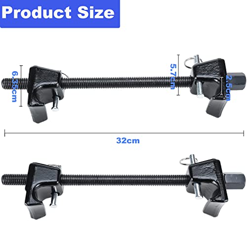 BOOMSTART 2Pcs Coil Spring Compressor Macpherson Strut Clamps Suspension of Car Truck Garage Tool Automotive Tool (Red) - Image 2