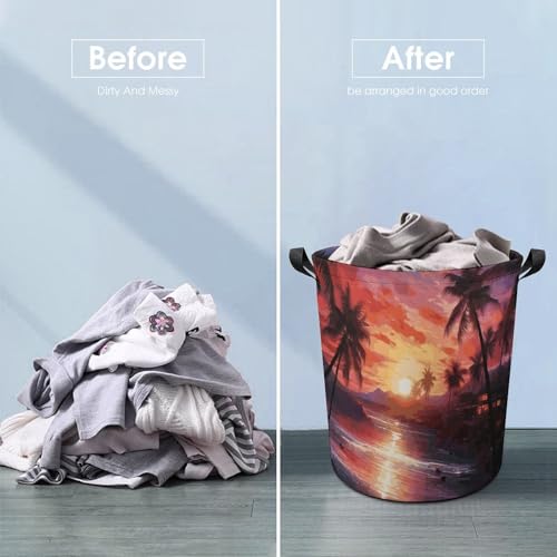 Panier à linge imperméable et grand bac de rangement pliable