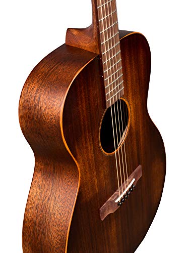 Martin Guitar 000-15M Streetmaster With Gig Bag, Acoustic Guitar For The Working Musician, Mahogany Construction, Distressed Satin Finish, 000-14 Fret, And Low Oval Neck Shape #TOP1