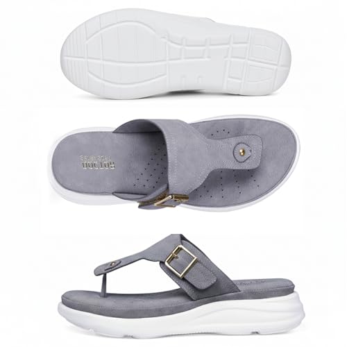 Image of DOCTOR EXTRA SOFT Women's Ultra Lightweight Slippers /Flip-Flops with Memory Foam Cushion | Stylish & Comfortable | Casual & Fashion| Diabetic & Orthopedic Synthetic Slip-on Sandals Ladies /Girls D-621