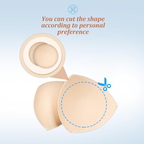URSMART Bra Pads Inserts, Bra Cups Inserts,Removable Breathable Push up Bra Inserts for Sports Bra or Bikini Tops3
