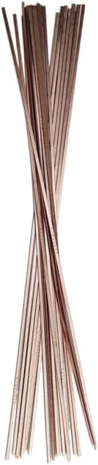 10/20/40/60/80PCS Phosphorus Copper Electrode Welding Wire,Brass Welding Rod,Phosphorus Soldering Rod Tool 1.3mmx3.2mmx400mm Light Weight for Optimal Welding Results (80)