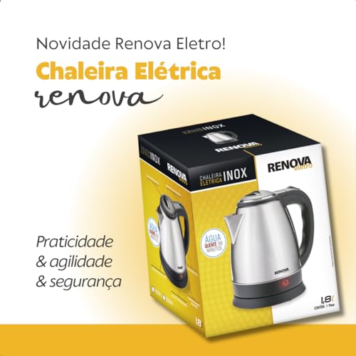Chaleira Elétrica Inox 1,8 Litros Renova Eletro - 110V