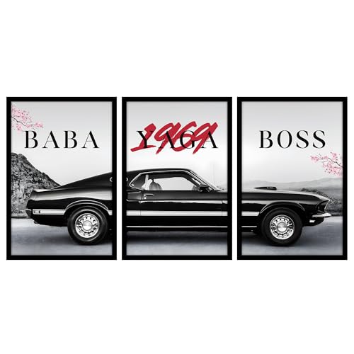 Image of CodersParadise Framed Wall Poster (12x18 Inch) | Inspirational Quote Wall Art | Minimalist Motivational Home Decor for Living Room & Office | Ready-to-Hang Display Frame (Baba Yang Boss)