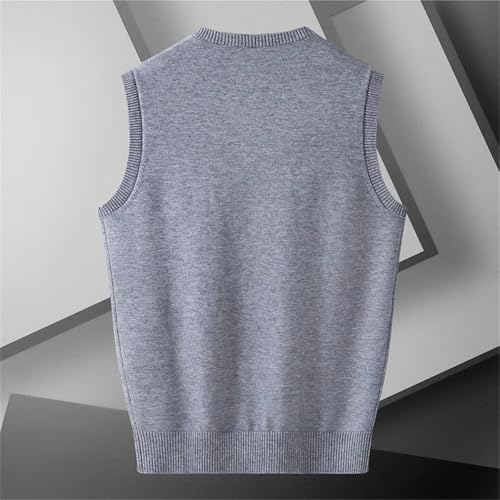 Dcvmvmn Men's Fashion Knitted Tank Top Sweater Vest2