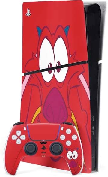 Skinit Decal Gaming Skin Compatible with PS5 Slim Digital Edition Bundle - Officially Licensed Disney Princess Mulan Art Design