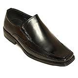 Jung Festliche Kinderschuhe schwarz Slipper als Kommunionschuhe oder Blumenkinder Gr.25