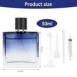 LOPHE Atomizador Perfume de Vidrio, 2 Pcs x 50ml Botella de...
